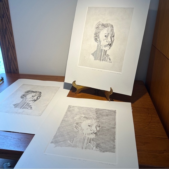 Mariah Butler Limited Lithographs Set Of 3 Signed Numbered Mcm Vintage - Picture 10 of 14